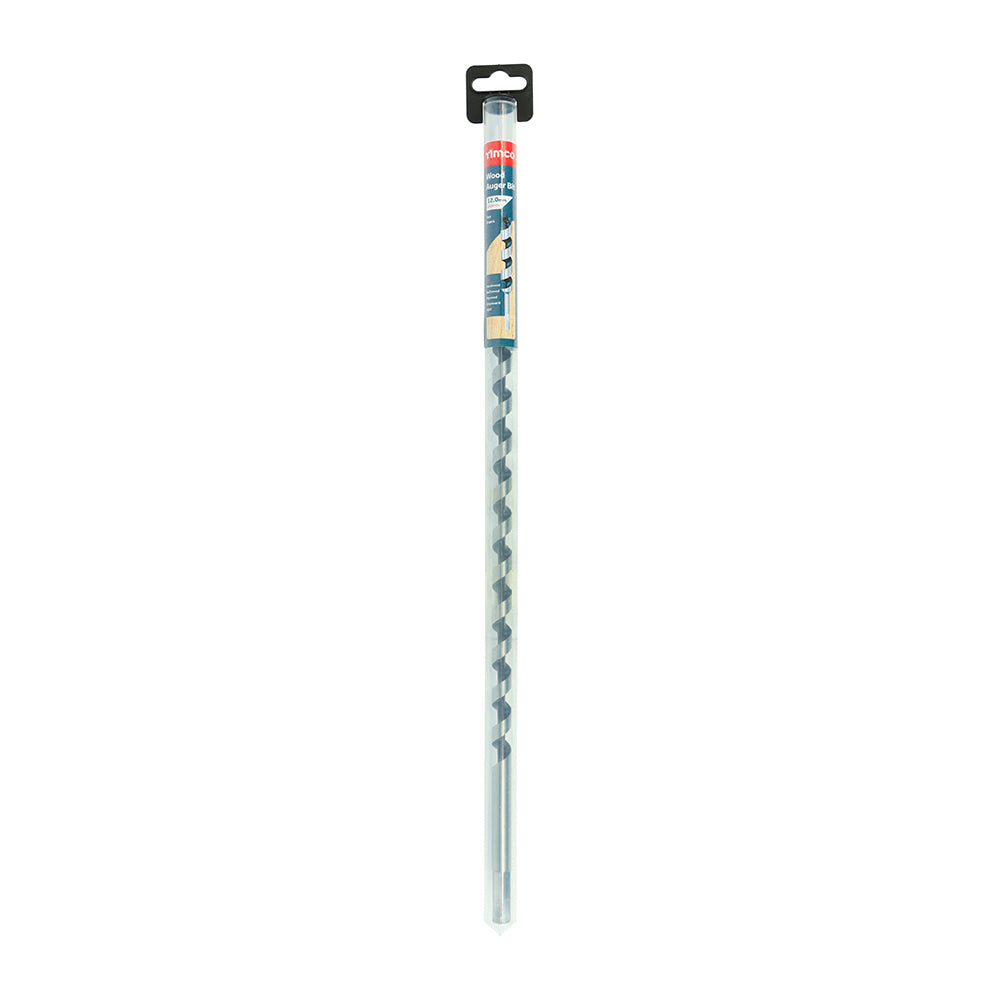 This is an image showing TIMCO Wood Auger Bit - Hex Shank - 12.0 x 460 - 1 Each Tube available from T.H Wiggans Ironmongery in Kendal, quick delivery at discounted prices.