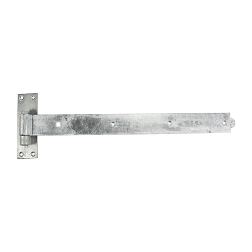 This is an image showing TIMCO Pair of Straight Band & Hook On Plates - Hot Dipped Galvanised - 450mm - 2 Pieces Plain Bag available from T.H Wiggans Ironmongery in Kendal, quick delivery at discounted prices.
