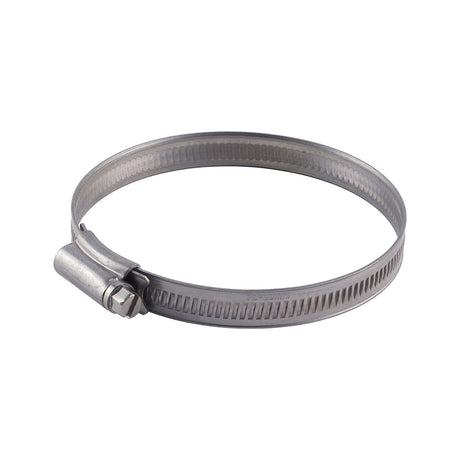This is an image showing TIMCO Hose Clips - Stainless Steel - 70 - 90mm - 10 Pieces Bag available from T.H Wiggans Ironmongery in Kendal, quick delivery at discounted prices.