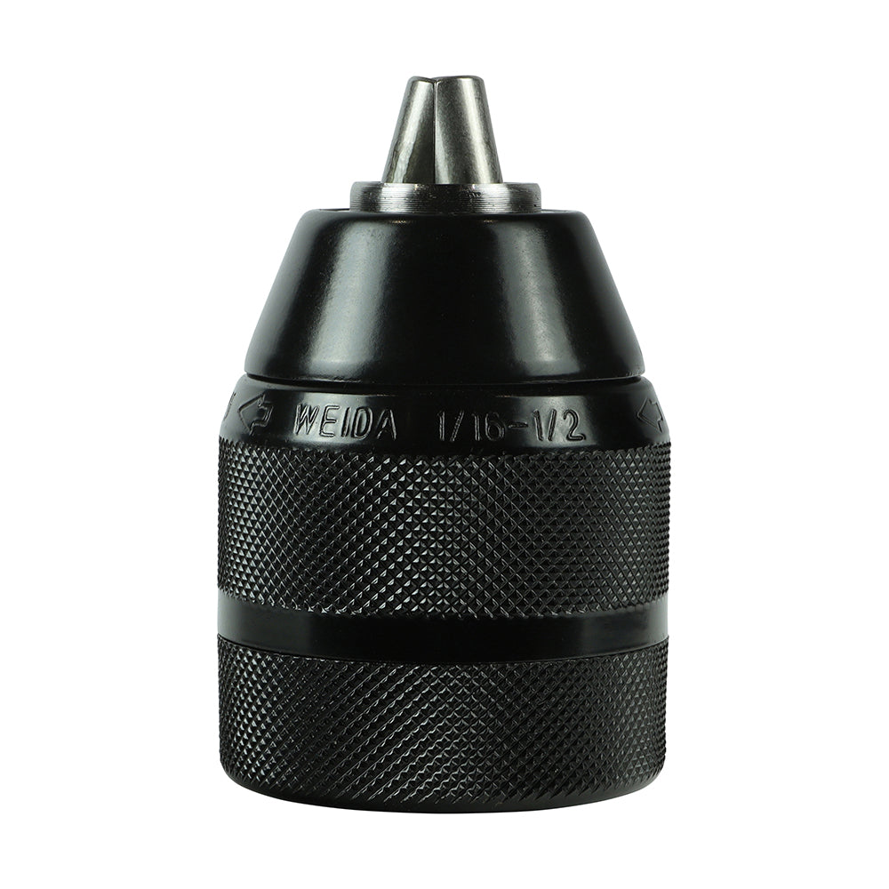 This is an image showing TIMCO Heavy Duty Keyless Chuck - 1/2" - 1 Each Blister Pack available from T.H Wiggans Ironmongery in Kendal, quick delivery at discounted prices.