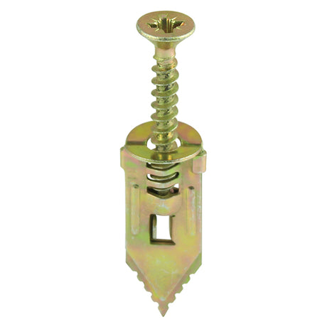 This is an image showing TIMCO Hammer-In Fixings - PZ - Yellow - 4.0 x 30mm - 10 Pieces TIMpac available from T.H Wiggans Ironmongery in Kendal, quick delivery at discounted prices.