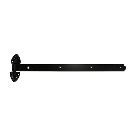 This is an image showing TIMCO Pair of Heavy Reversible Hinges - Black - 1200mm - 1 Each Plain Bag available from T.H Wiggans Ironmongery in Kendal, quick delivery at discounted prices.