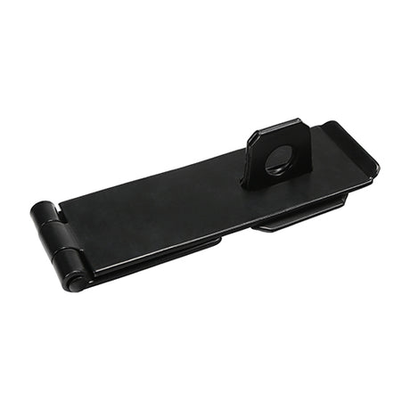 This is an image showing TIMCO Safety Pattern Hasp & Staple - Black - 3" - 1 Each Plain Bag available from T.H Wiggans Ironmongery in Kendal, quick delivery at discounted prices.