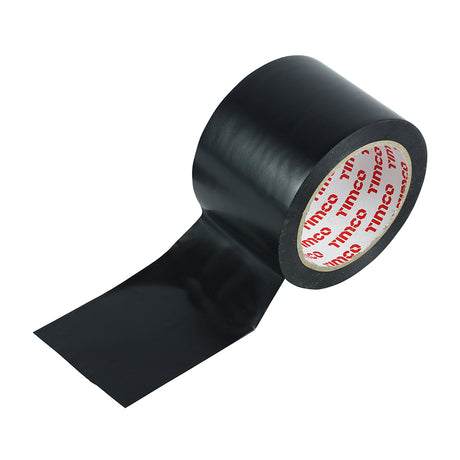 This is an image showing TIMCO High Strength PVC Builder's Tape - 33m x 75mm - 1 Each Roll available from T.H Wiggans Ironmongery in Kendal, quick delivery at discounted prices.