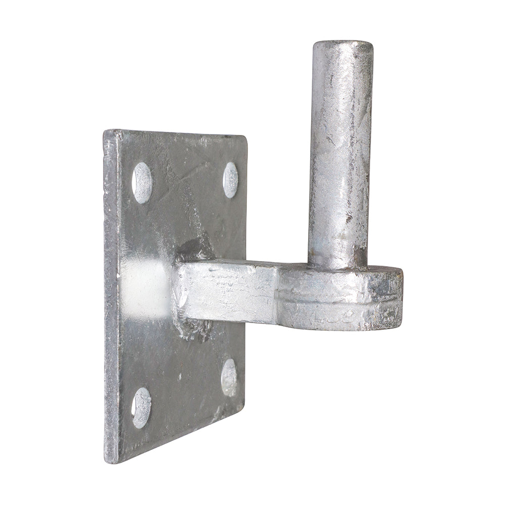 This is an image showing TIMCO Hook on Square Plates - Hot Dipped Galvanised - 19mm - 1 Each Unit available from T.H Wiggans Ironmongery in Kendal, quick delivery at discounted prices.