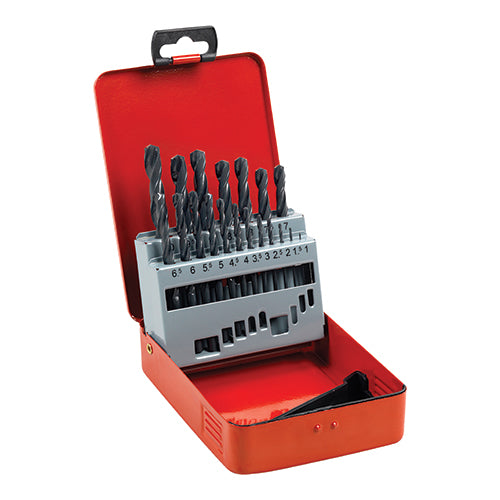 This is an image showing TIMCO Roll Forged Jobber Drills Set - HSS - 19pcs - 19 Pieces Case available from T.H Wiggans Ironmongery in Kendal, quick delivery at discounted prices.