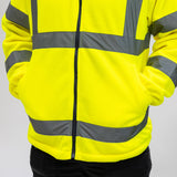 This is an image showing TIMCO Hi-Visibility Fleece Jacket - Yellow - XXXX Large - 1 Each Bag available from T.H Wiggans Ironmongery in Kendal, quick delivery at discounted prices.