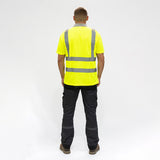 This is an image showing TIMCO Hi-Visibility Polo Shirt - Short Sleeve - Yellow - XXX Large - 1 Each Bag available from T.H Wiggans Ironmongery in Kendal, quick delivery at discounted prices.
