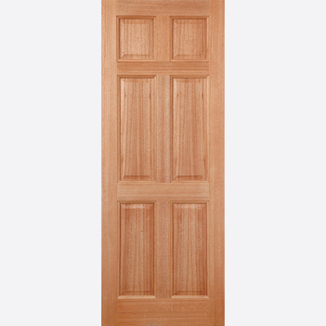 This is an image showing LPD - Colonial 6P Hardwood Dowelled Doors 915 x 2135 available from T.H Wiggans Ironmongery in Kendal, quick delivery at discounted prices.