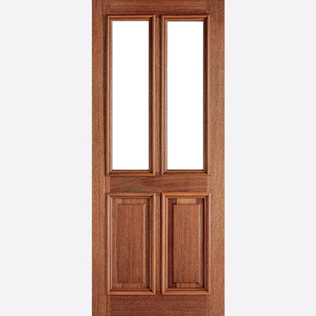 This is an image showing LPD - Derby 2L Hardwood Doors 813 x 2032 available from T.H Wiggans Ironmongery in Kendal, quick delivery at discounted prices.