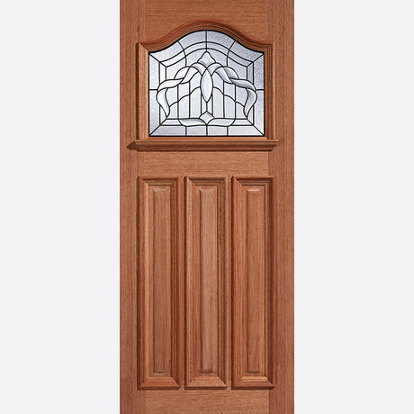 This is an image showing LPD - Estate Crown 1L Hardwood Doors 762 x 1981 available from T.H Wiggans Ironmongery in Kendal, quick delivery at discounted prices.