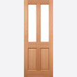This is an image showing LPD - Malton 2L Glazed External Hardwood Doors 813 x 2032 available from T.H Wiggans Ironmongery in Kendal, quick delivery at discounted prices.