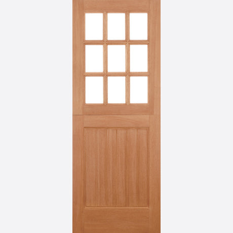 This is an image showing LPD - Stable 9L Straight Top Hardwood M&T Doors 762 x 1981 available from T.H Wiggans Ironmongery in Kendal, quick delivery at discounted prices.