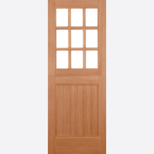 This is an image showing LPD - Stable 9L Straight Top Hardwood M&T Doors 813 x 2032 available from T.H Wiggans Ironmongery in Kendal, quick delivery at discounted prices.