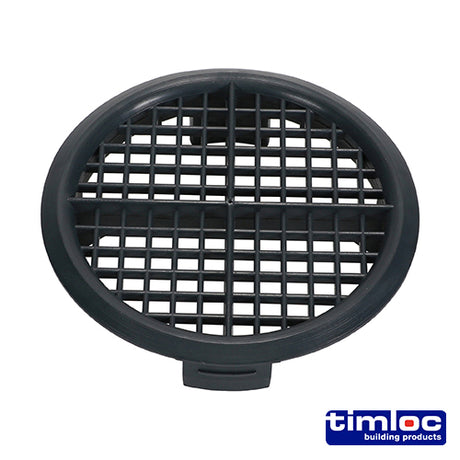 This is an image showing TIMCO Timloc Push-in Soffit Vent - Grey - 1139 - 70mm - 10 Pieces Bag available from T.H Wiggans Ironmongery in Kendal, quick delivery at discounted prices.