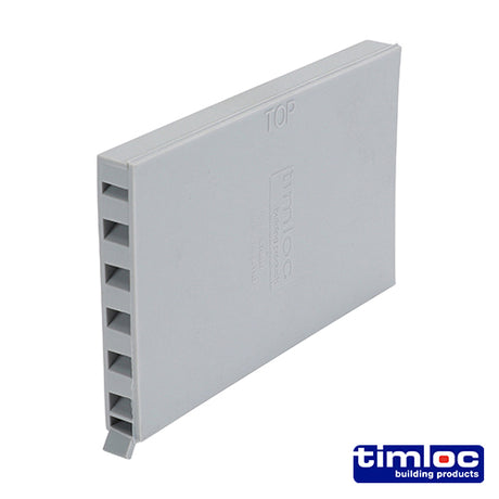 This is an image showing TIMCO Timloc Cavity Wall Weep Vent - Grey - 1143GR - 65 x 10 x 100 - 50 Pieces Box available from T.H Wiggans Ironmongery in Kendal, quick delivery at discounted prices.