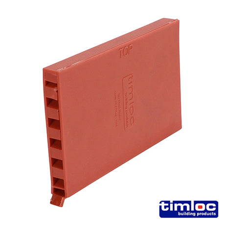This is an image showing TIMCO Timloc Cavity Wall Weep Vent - Terracotta - 1143TE - 65 x 10 x 100 - 50 Pieces Box available from T.H Wiggans Ironmongery in Kendal, quick delivery at discounted prices.