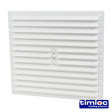 This is an image showing TIMCO Timloc Internal Plastic Hit and Miss Louvre Grille Vent - White - 1210W - 260 x 235 - 1 Each Bag available from T.H Wiggans Ironmongery in Kendal, quick delivery at discounted prices.