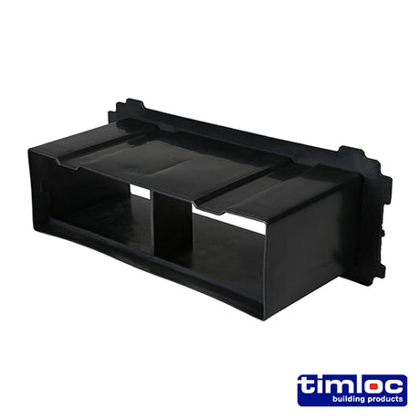 This is an image showing TIMCO Timloc Through-Wall Cavity Sleeve Extension - Black - 1237 - 229 x 76 - 1 Each Bag available from T.H Wiggans Ironmongery in Kendal, quick delivery at discounted prices.