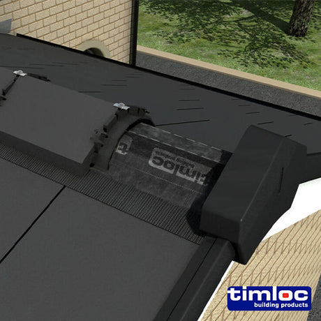 This is an image showing TIMCO Timloc Roll Out Dry Fix Ridge Kit - Black - 54700 - 6m - 1 Each Box available from T.H Wiggans Ironmongery in Kendal, quick delivery at discounted prices.