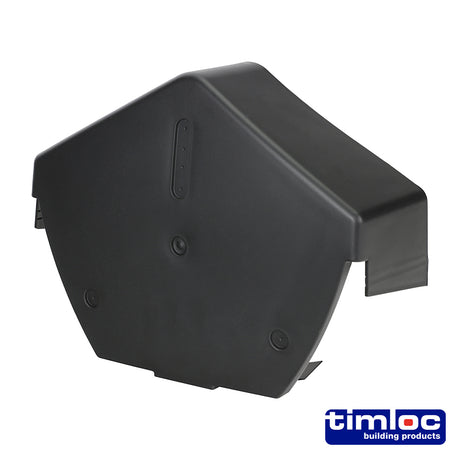 This is an image showing TIMCO Universal Angled Cap Black - 260 x 145 - 1 Each Bag available from T.H Wiggans Ironmongery in Kendal, quick delivery at discounted prices.