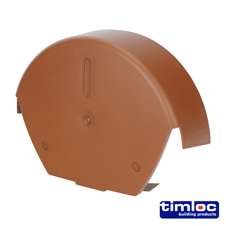 This is an image showing TIMCO Universal 1/2 Rnd. Cap Terracotta - 280 x 145 - 1 Each Bag available from T.H Wiggans Ironmongery in Kendal, quick delivery at discounted prices.