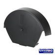 This is an image showing TIMCO Universal 1/2 Round Cap Black - 280 x 145 - 1 Each Bag available from T.H Wiggans Ironmongery in Kendal, quick delivery at discounted prices.