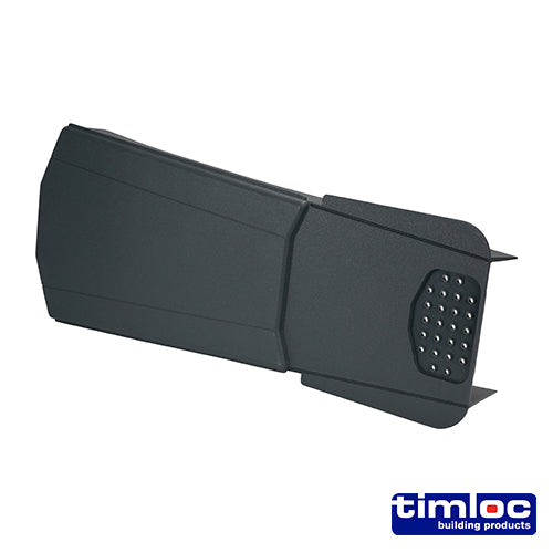 This is an image showing TIMCO Timloc Ambi-Verge Universal Dry Fix Verge System - Grey - 99141 - 420 x 140/170mm - 20 Pieces Box available from T.H Wiggans Ironmongery in Kendal, quick delivery at discounted prices.