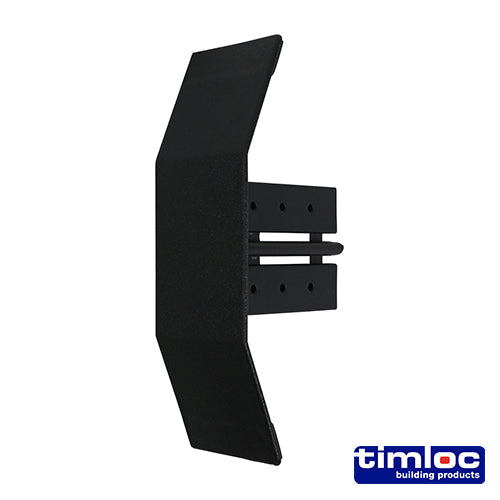 This is an image showing TIMCO Timloc Ambi-Verge Eaves Starter - Black - 99154 - 155 x 105 - 1 Each Bag available from T.H Wiggans Ironmongery in Kendal, quick delivery at discounted prices.