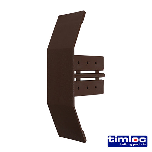 This is an image showing TIMCO Timloc Ambi-Verge Eaves Starter - Brown - 99155 - 155 x 105 - 1 Each Bag available from T.H Wiggans Ironmongery in Kendal, quick delivery at discounted prices.