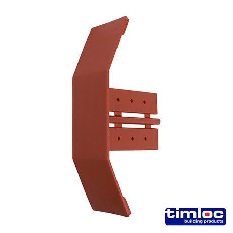 This is an image showing TIMCO Timloc Dry Verge Eaves Starter - Terracotta - 99156 - 155 x 105 - 1 Each Bag available from T.H Wiggans Ironmongery in Kendal, quick delivery at discounted prices.