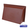 This is an image showing TIMCO Timloc External Cowl - Brown - ABC96BR - 255 x 160 - 1 Each Bag available from T.H Wiggans Ironmongery in Kendal, quick delivery at discounted prices.