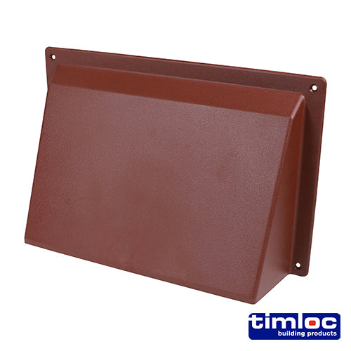 This is an image showing TIMCO Timloc External Cowl - Brown - ABC96BR - 255 x 160 - 1 Each Bag available from T.H Wiggans Ironmongery in Kendal, quick delivery at discounted prices.