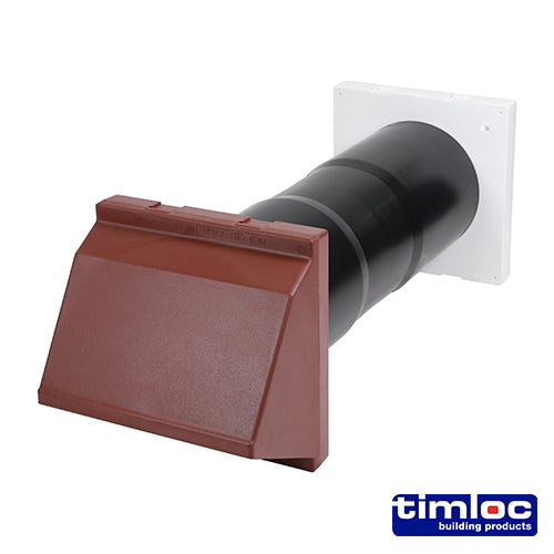 This is an image showing TIMCO Timloc Aero Core Through-Wall Ventilation Set Cowl and Baffle - Brown - ACV7CBR - 127 x 350 - 1 Each Bag available from T.H Wiggans Ironmongery in Kendal, quick delivery at discounted prices.