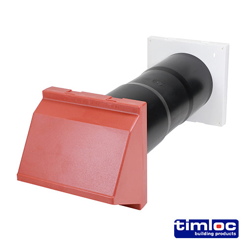 This is an image showing TIMCO Timloc Aero Core Through-Wall Ventilation Set with Cowl and Baffle - Terracotta - ACV7CTE - 127 x 350 - 1 Each Bag available from T.H Wiggans Ironmongery in Kendal, quick delivery at discounted prices.