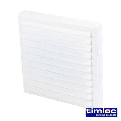 This is an image showing TIMCO Timloc Aero Core Through Wall Vent Set with Cowl and Baffle - White - ACV7CWH - 127 x 350 - 1 Each Bag available from T.H Wiggans Ironmongery in Kendal, quick delivery at discounted prices.
