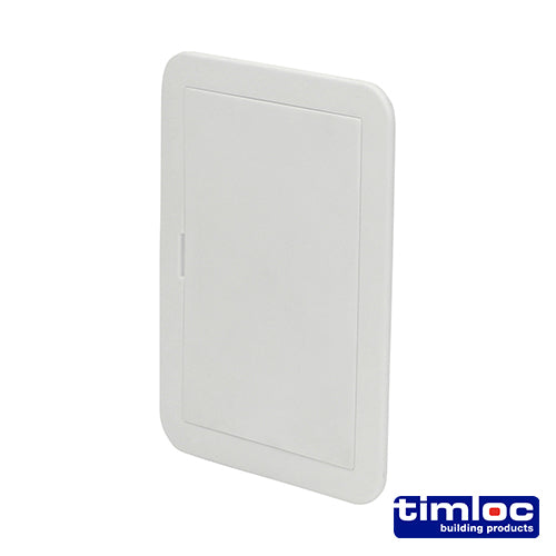 This is an image showing TIMCO Timloc Access Panel - Plastic - Clip Fit - White - AP110 - 115 x 165 - 1 Each Bag available from T.H Wiggans Ironmongery in Kendal, quick delivery at discounted prices.