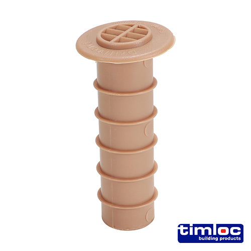 This is an image showing TIMCO Timloc Cavity Wall Drill Vent - Buff - DV2 - 80mm - 50 Pieces Box available from T.H Wiggans Ironmongery in Kendal, quick delivery at discounted prices.