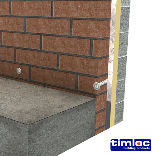 This is an image showing TIMCO Timloc Cavity Wall Drill Vent - Terracotta - DV3 - 80mm - 50 Pieces Box available from T.H Wiggans Ironmongery in Kendal, quick delivery at discounted prices.