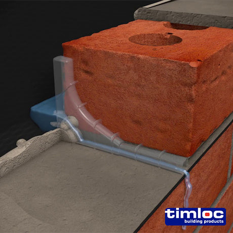 This is an image showing TIMCO Timloc Invisiweep Wall Weep - Clear - IW50CL - 65 x 10 x 102 - 50 Pieces Box available from T.H Wiggans Ironmongery in Kendal, quick delivery at discounted prices.