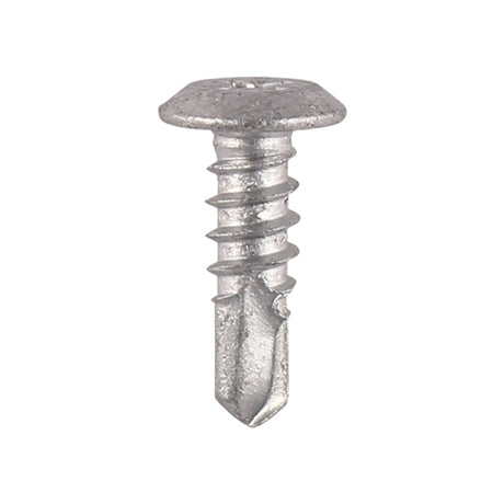 This is an image showing TIMCO Metal Construction Sheet & Framing Screws - PH - Low Profile Pan - Exterior - Silver Organic - 4.8 x 16 - 500 Pieces Box available from T.H Wiggans Ironmongery in Kendal, quick delivery at discounted prices.