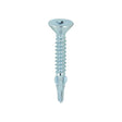 This is an image showing TIMCO Metal Construction Timber to Light Section Screws - Countersunk - Wing-Tip - Self-Drilling - Zinc - 4.2 x 32 - 200 Pieces Box available from T.H Wiggans Ironmongery in Kendal, quick delivery at discounted prices.