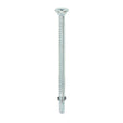 This is an image showing TIMCO Metal Construction Timber to Light Section Screws - Countersunk - Wing-Tip - Self-Drilling - Zinc - 5.5 x 85 - 100 Pieces Box available from T.H Wiggans Ironmongery in Kendal, quick delivery at discounted prices.