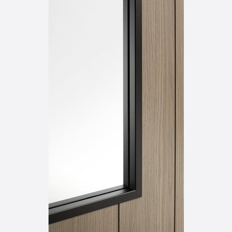 This is an image showing LPD - Monaco Laminate Glazed Light Grey Laminate Doors 686 x 1981 available from T.H Wiggans Ironmongery in Kendal, quick delivery at discounted prices.
