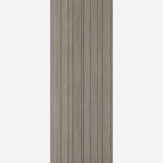 This is an image showing LPD - Montreal Pre-finished Light Grey Laminate Doors 762 x 1981 available from T.H Wiggans Ironmongery in Kendal, quick delivery at discounted prices.