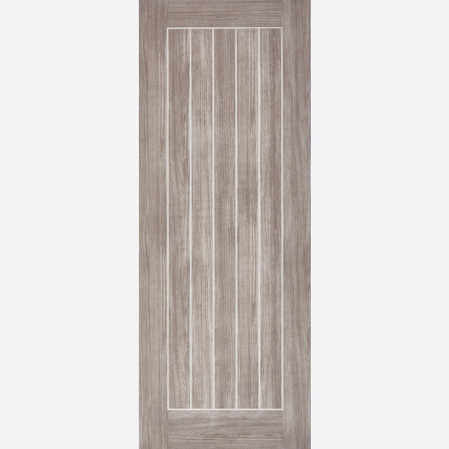 This is an image showing LPD - Mexicano Laminated Light Grey Laminated Doors 838 x 1981 FD 30 available from T.H Wiggans Ironmongery in Kendal, quick delivery at discounted prices.