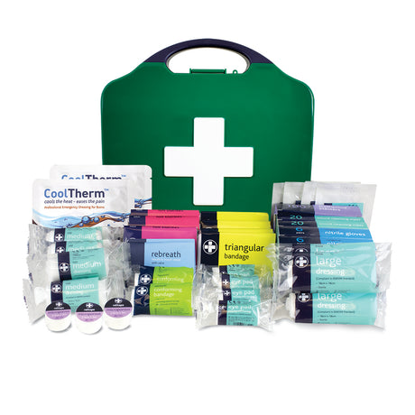 This is an image showing TIMCO Workplace First Aid Kit - British Standard Compliant - Large - 1 Each Case available from T.H Wiggans Ironmongery in Kendal, quick delivery at discounted prices.