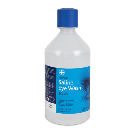 This is an image showing TIMCO Eye Wash Saline - Bottle - 500ml - 1 Each Bottle available from T.H Wiggans Ironmongery in Kendal, quick delivery at discounted prices.