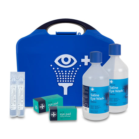 This is an image showing TIMCO First Aid Kit - Eye Wash - Double - 1 Each Case available from T.H Wiggans Ironmongery in Kendal, quick delivery at discounted prices.