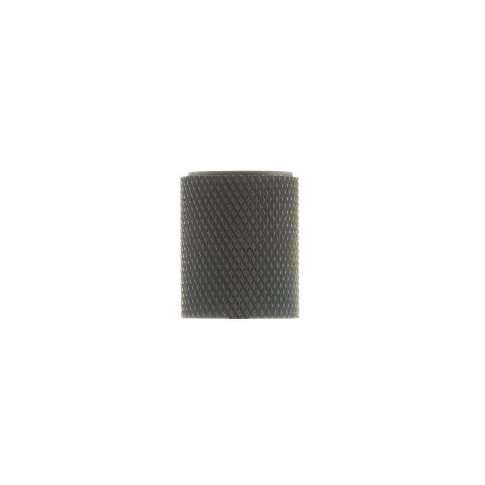 This is an image of Millhouse Brass Watson Cylinder Knurled Cabinet Knob Concealed Fix - Urban Dark available to order from T.H Wiggans Architectural Ironmongery in Kendal.